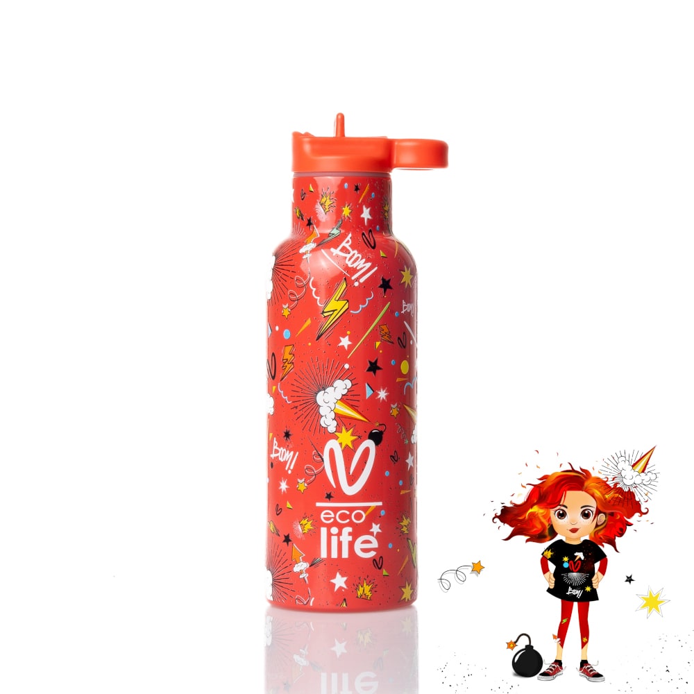 EcoLife x Vasiliki Spitha Ανοξείδωτο Μπουκάλι Θερμός 500ml