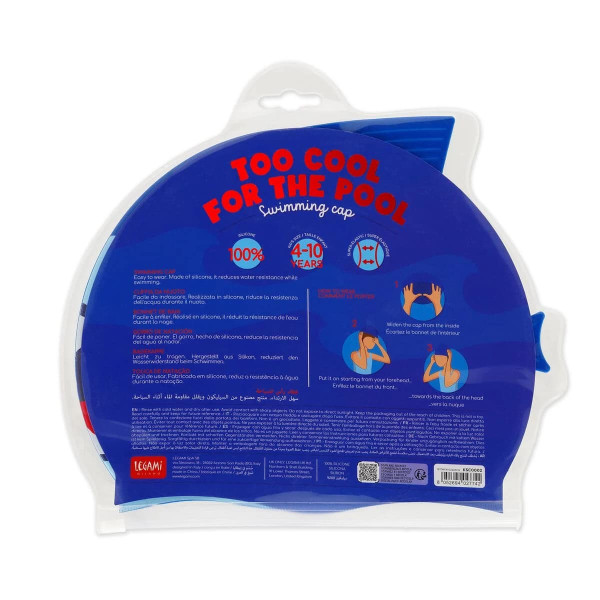 Legami VKSC0002 Σκουφάκι Κολύμβησης Shark