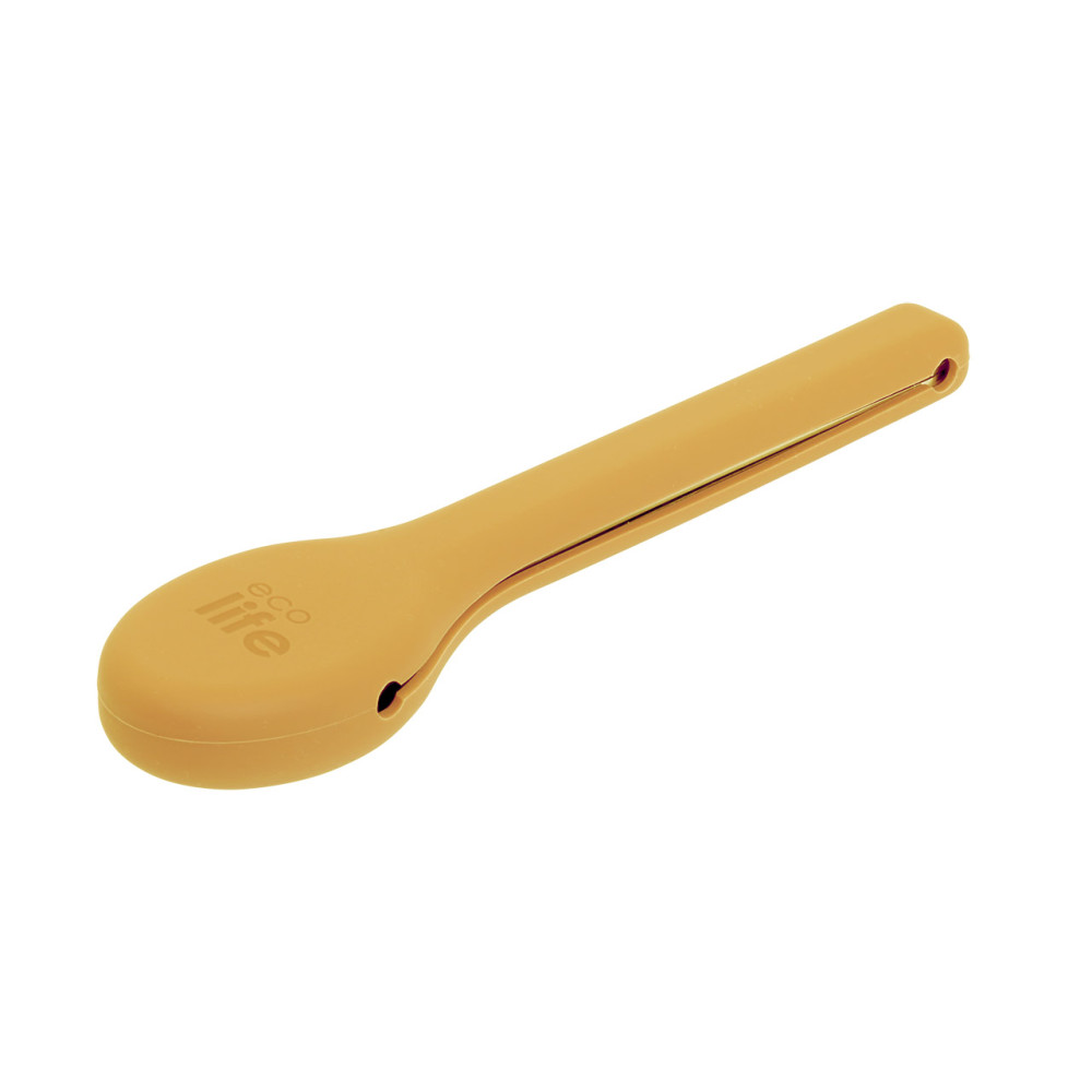 EcoLife Σετ Μαχαιροπίρουνα με Θήκη 3 τμχ Dusty Yellow