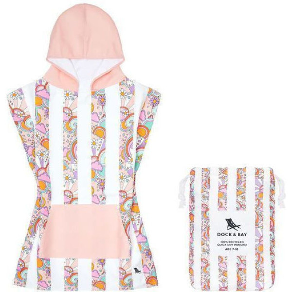 Dock & Bay Παιδικό Πόντσο Μικροΐνών 3-5 Ετών - Pink Power