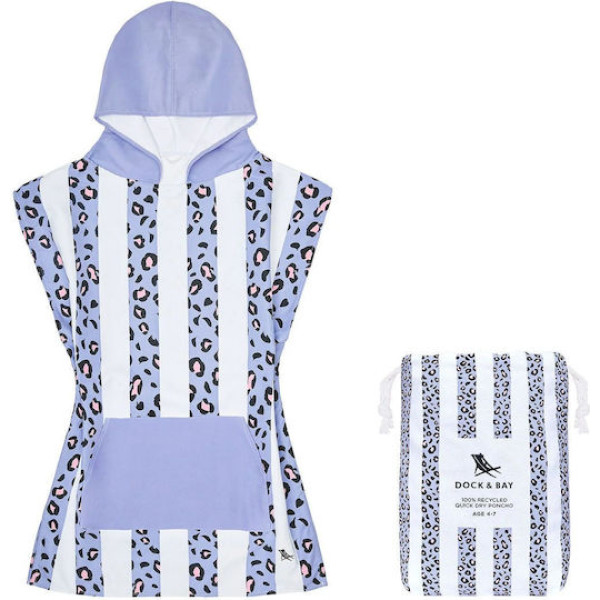 Dock & Bay Παιδικό Πόντσο Μικροΐνών 4-7 Ετών - Lively Leopard