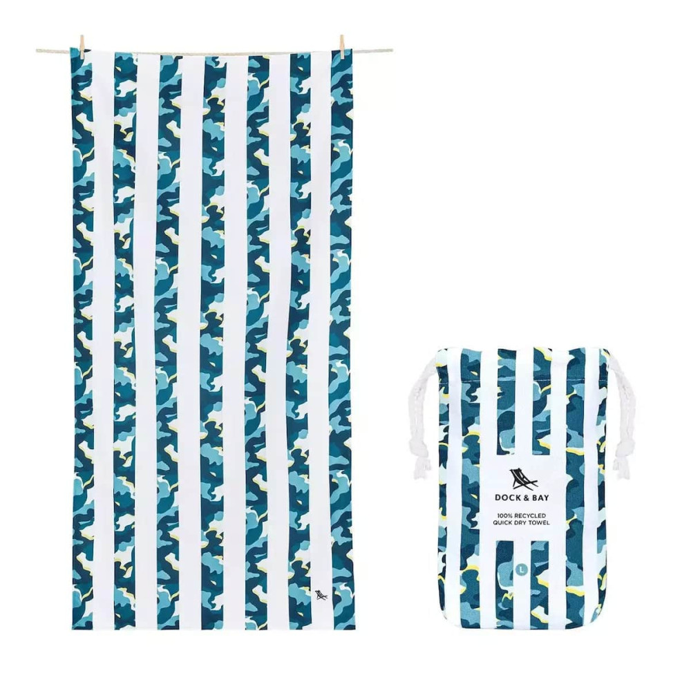 Dock & Bay Πετσέτα Θαλάσσης Μικροΐνών 160 x 90 cm - Cool Camo