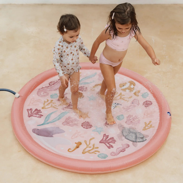Little Dutch Φουσκωτό Στρώμα Παιχνιδιού Sprinkler Ocean Dreams Ροζ 150 εκ.