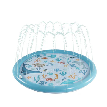 Little Dutch Φουσκωτό στρώμα παιχνιδιού Sprinkler Ocean Dreams Μπλε 150 εκ.
