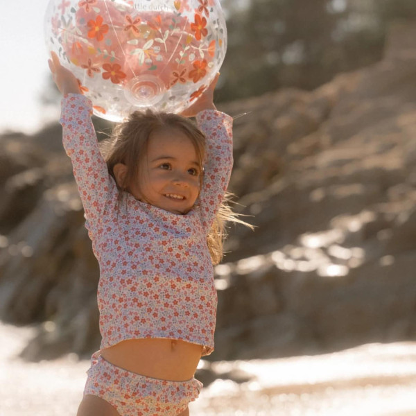 Little Dutch Μπάλα Παραλίας 3D Pink Flowers