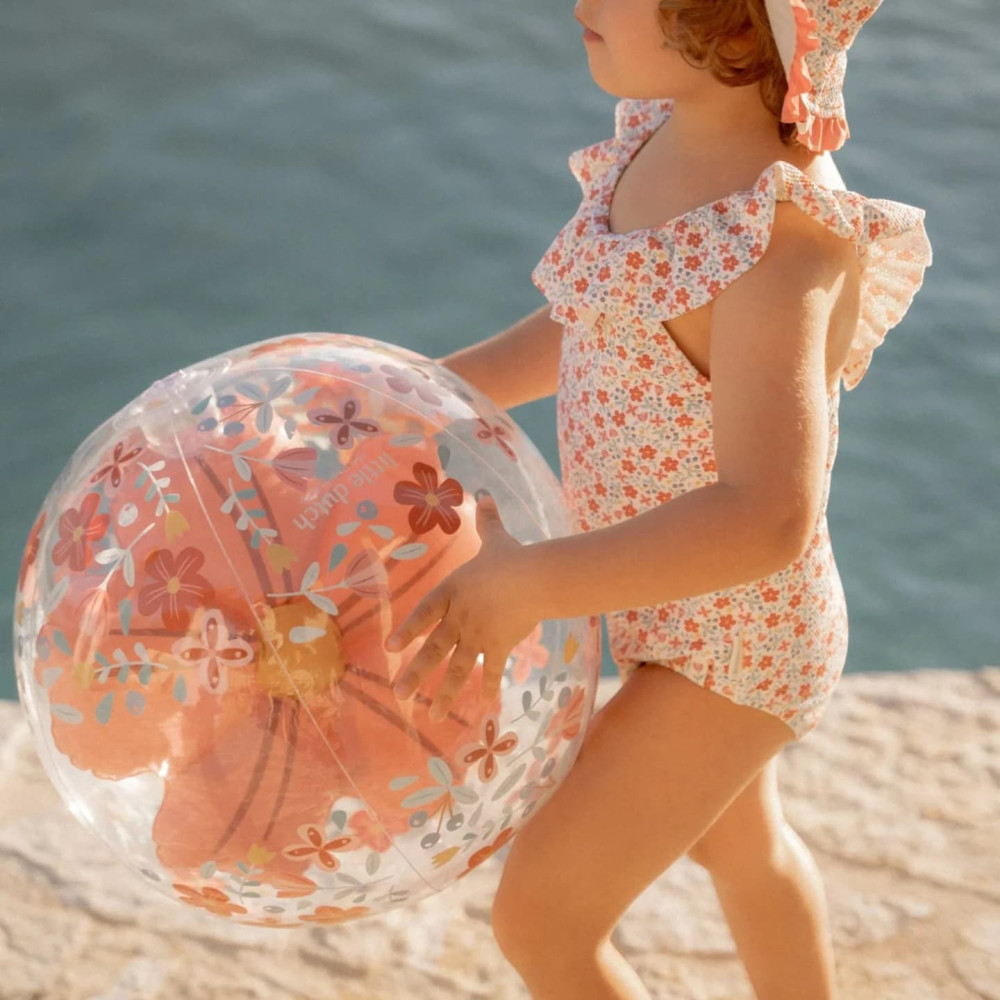 Little Dutch Μπάλα Παραλίας 3D Pink Flowers