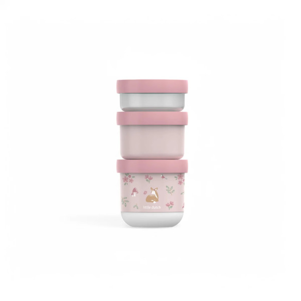 Little Dutch Σετ 3 Στοιβαζόμενα Δοχεία Φαγητού  Mio Fairy Garden