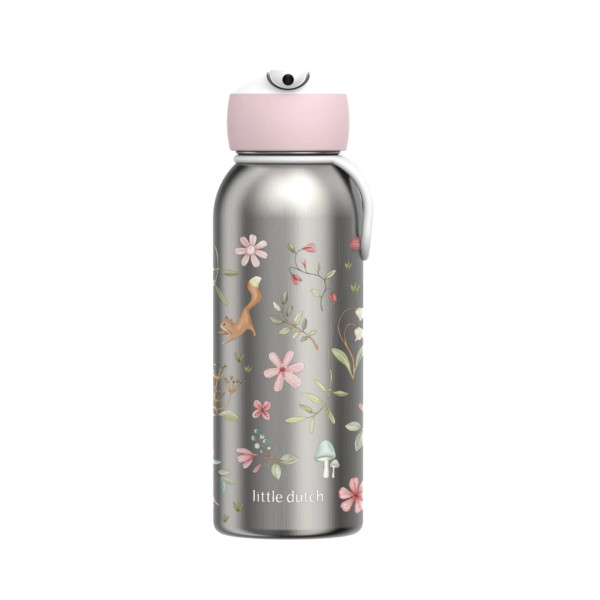 Little Dutch Ανοξείδωτο Μπουκάλι - Θερμός flip-up campus 350ml - Fairy Wonders