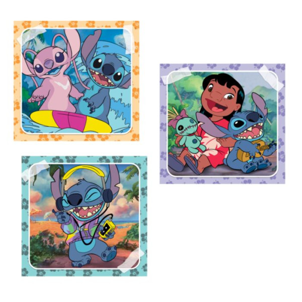 Clementoni Παιδικό Παζλ Super Color Disney Stitch (3x48 τμχ)