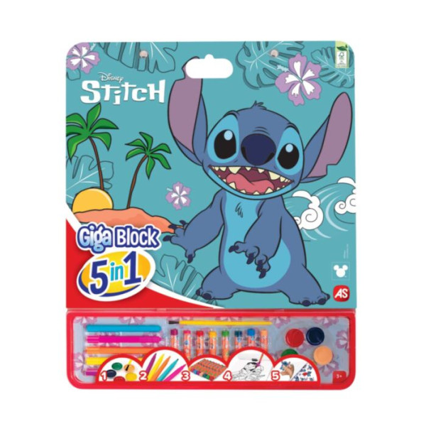 Giga Block Σετ Ζωγραφικής Disney Stitch 5 Σε 1 