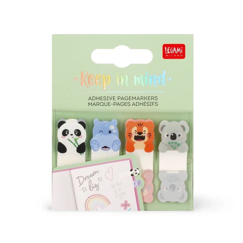 Legami VSKN0003 Αυτοκόλλητοι Σελιδοδείκτες Keep in Mind - Cute Animals 