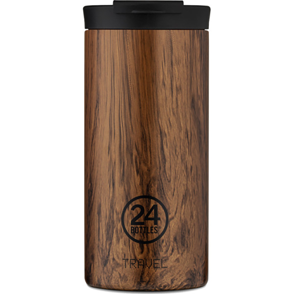 24Bottles Travel Tumbler Ανοξείδωτο Ποτήρι Θερμός 0.60lt (Sequoia Wood)