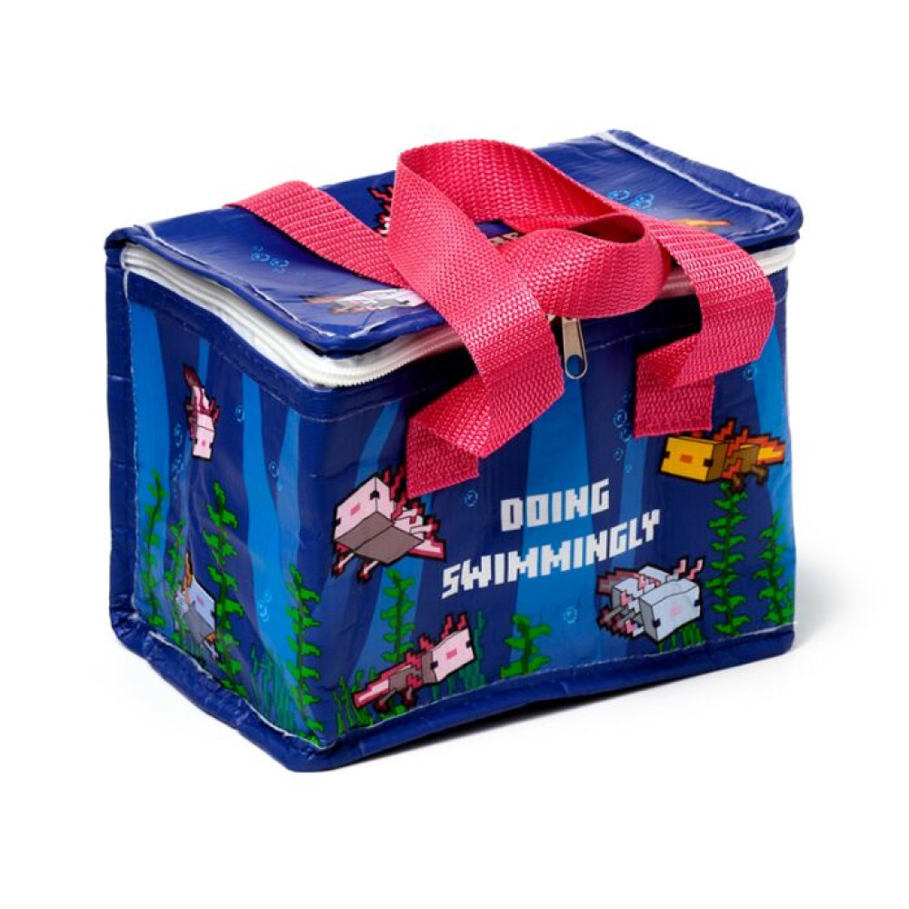 Puckator Ισοθερμική Τσάντα Φαγητού Lunch Bag - Minecraft Axolotl