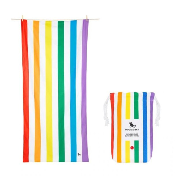 Dock & Bay Cabana Πετσέτα Θαλάσσης Μικροΐνών 200 x 90 cm - Rainbow Skies