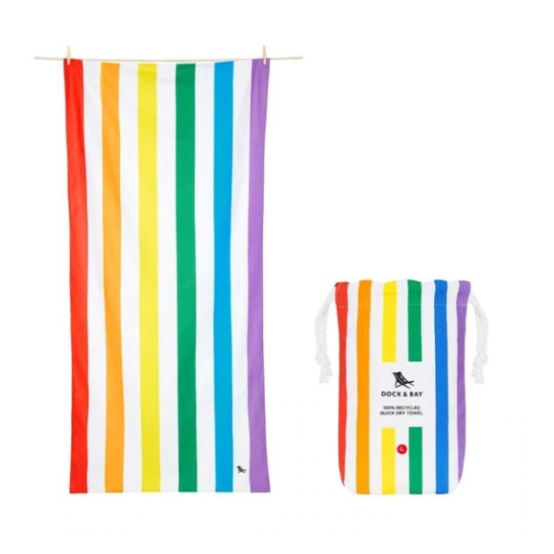 Dock & Bay Cabana Πετσέτα Θαλάσσης Μικροΐνών 160 x 90 cm - Rainbow Skies
