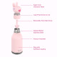 Asobu Bestie Bottle Ανοξείδωτο Μπουκάλι Θερμός 460ml (Λαγός)