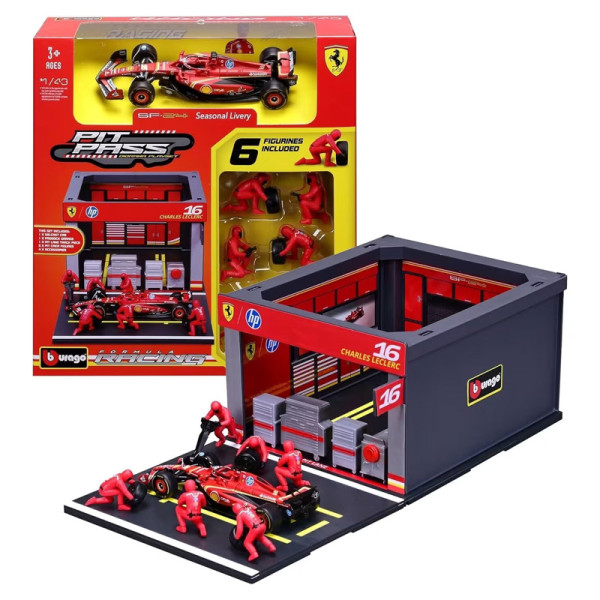 Bburago Pit Stop Ferrari SF-24 Seasonal Livery - #16 Charles Leclerc 1/43