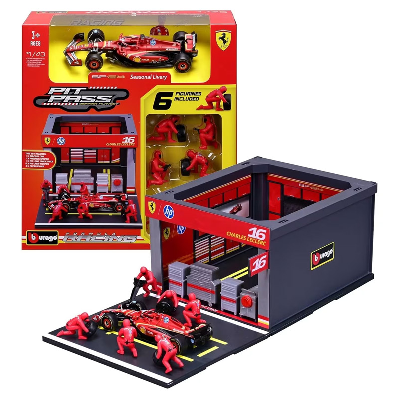 Bburago Pit Stop Ferrari SF-24 Seasonal Livery - #16 Charles Leclerc 1/43
