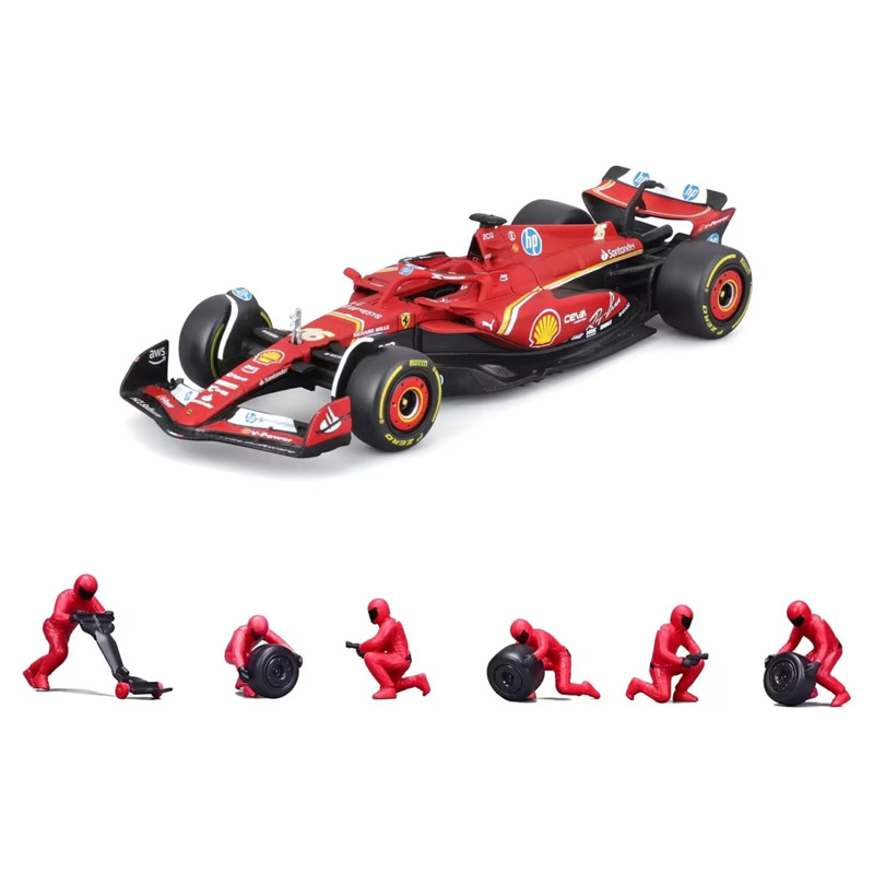 Bburago Pit Stop Ferrari SF-24 Seasonal Livery - #16 Charles Leclerc 1/43