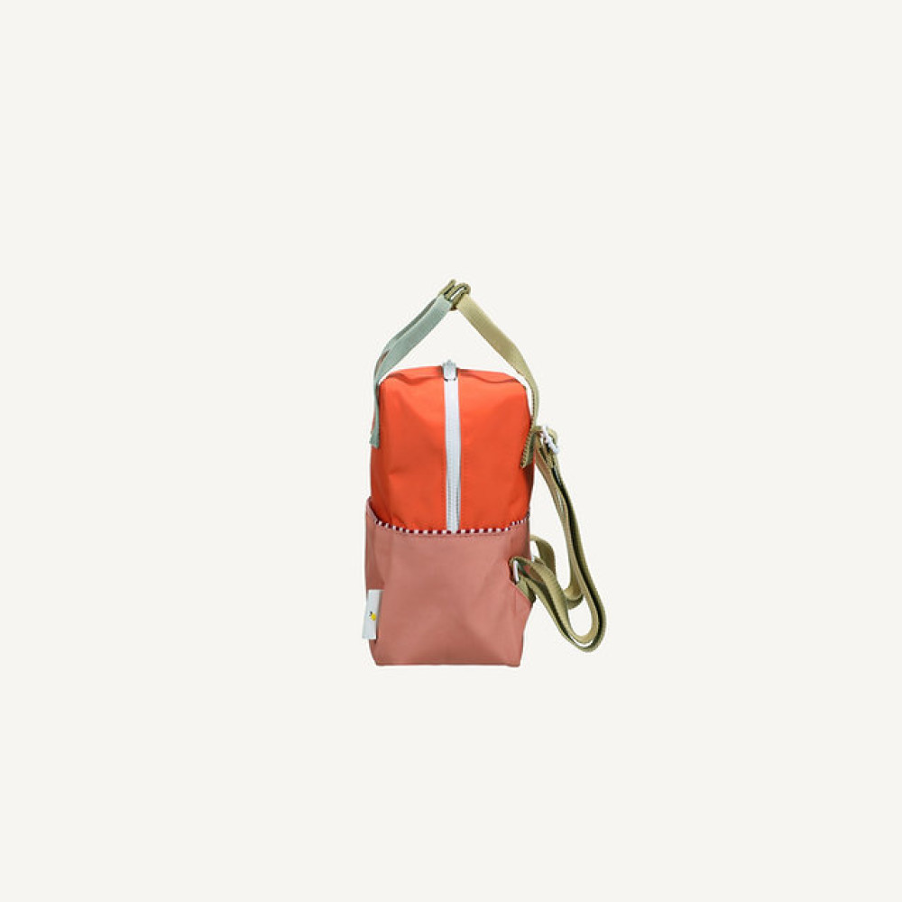 Sticky Lemon Colourblocking Wonders Σχολικό Σακίδιο Πλάτης Small (lifebuoy orange - coral pink)