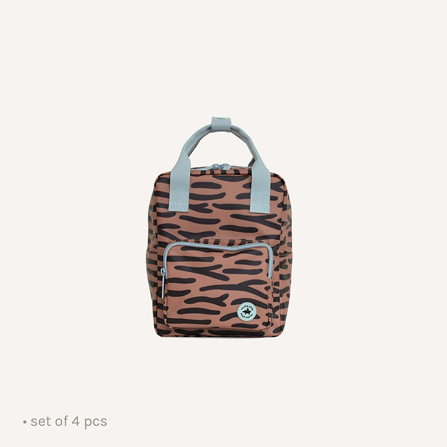 Studio Ditte Σχολικό Σακίδιο Πλάτης Small (tiger stripes brown)