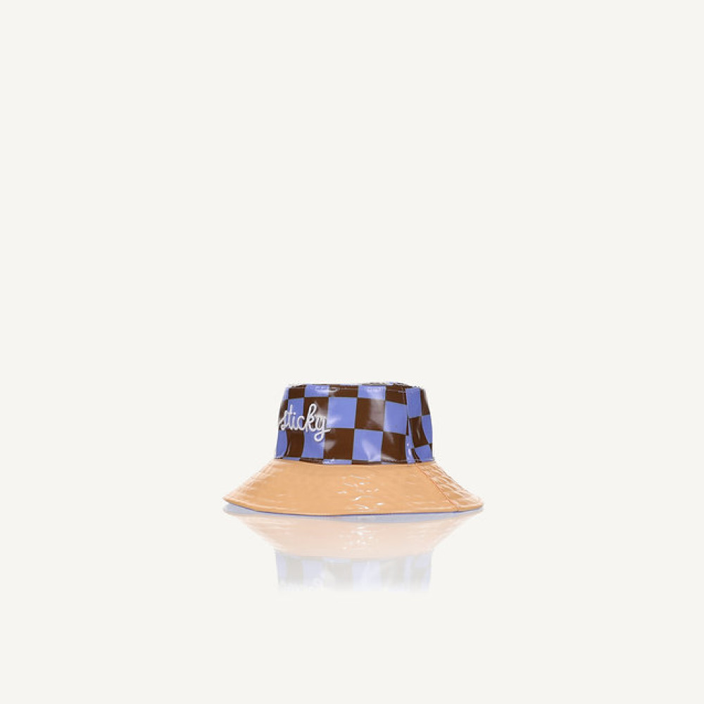 Sticky Lemon Checkerboard Καπέλο Βροχής (soil green - blooming purple)