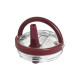 EcoLife Ανοξείδωτο Ποτήρι Θερμός με Καλαμάκι 2Handles Lid Tumbler 900ml Granberry