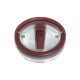 EcoLife Ανοξείδωτο Ποτήρι Θερμός με Καλαμάκι 2Handles Lid Tumbler 900ml Granberry