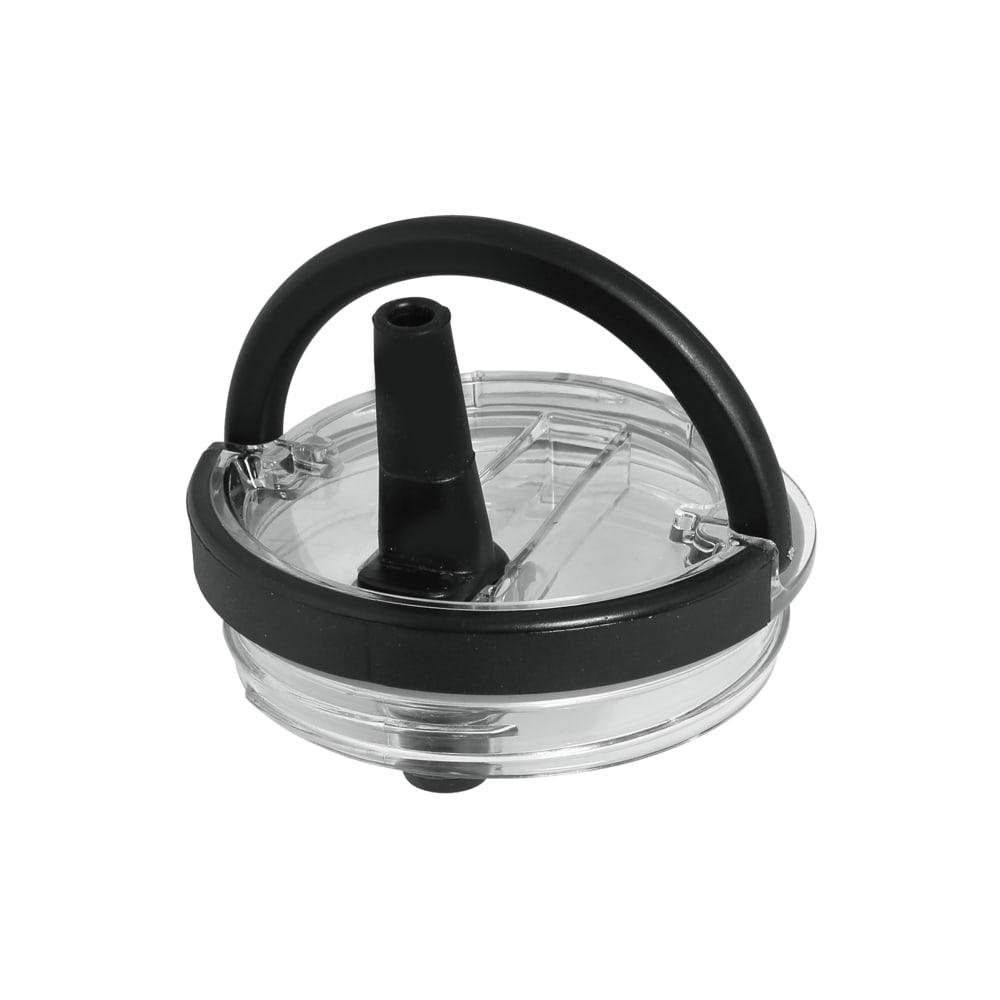 EcoLife Ανοξείδωτο Ποτήρι Θερμός με Καλαμάκι 2Handles Lid Tumbler 900ml Rich Black