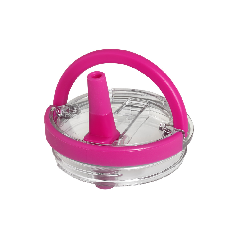 EcoLife Ανοξείδωτο Ποτήρι Θερμός με Καλαμάκι 2Handles Lid Tumbler 900ml Neon Magenta