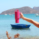 EcoLife Ανοξείδωτο Ποτήρι Θερμός με Καλαμάκι 2Handles Lid Tumbler 900ml Neon Magenta