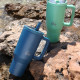 EcoLife Ανοξείδωτο Ποτήρι Θερμός με Καλαμάκι 2Handles Lid Tumbler 900ml Blue Marine