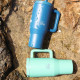 EcoLife Ανοξείδωτο Ποτήρι Θερμός με Καλαμάκι 2Handles Lid Tumbler 900ml Blue Marine
