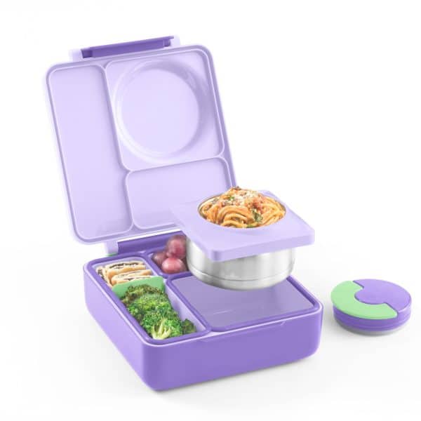 OmieBox Φαγητοδοχείο με 2 Ζώνες Θερμοκρασίας 1.35lt (Lilac Purple)
