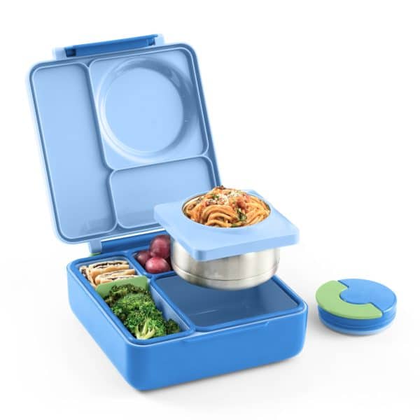 OmieBox Φαγητοδοχείο με 2 Ζώνες Θερμοκρασίας 1.35lt (Sea Blue)