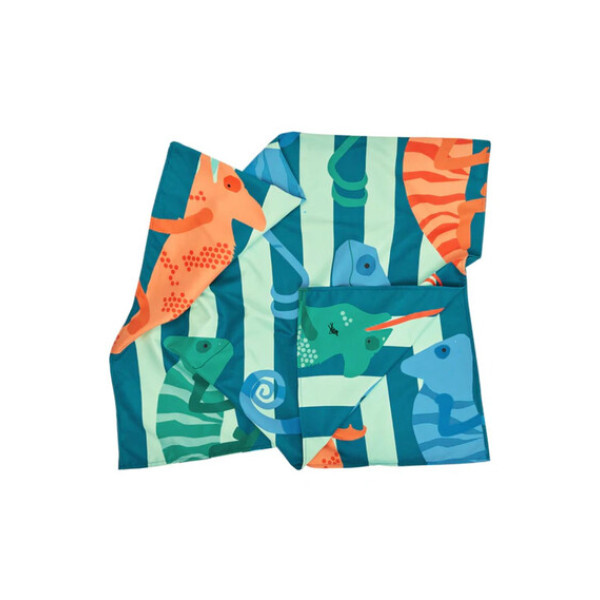 Dock & Bay Παιδική Πετσέτα Θαλάσσης Μικροΐνών 130 x 70 cm - Karma Chameleon