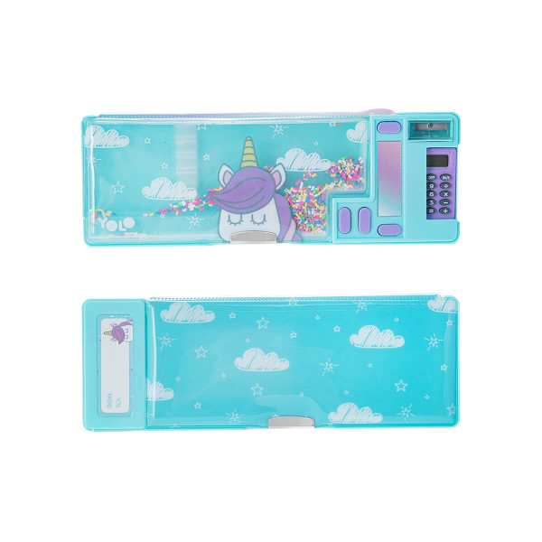 Retro Κασετίνα Unicorn With Clouds