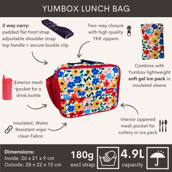 Yumbox Lunch Bag Ισοθερμική Τσάντα - Horses