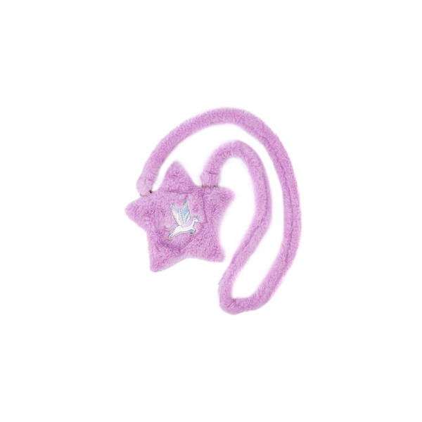 Great Pretenders Γούνινο Τσαντάκι Λιλά σε Σχήμα Αστέρι "Φτερωτός Μονόκερος"