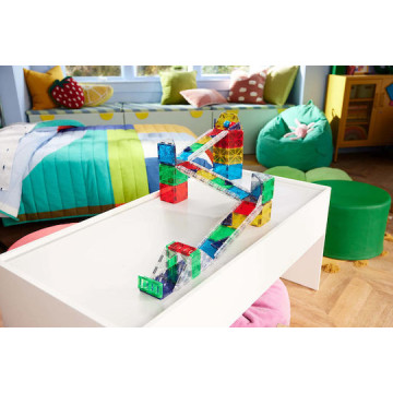 Magna-Tiles Μαγνητικό Παιχνίδι 90 Κομματιών Rail Racers Deluxe