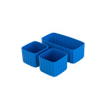 MontiiCo Bento Silicone Cups Φόρμες Σιλικόνης 3 τμχ (Μπλε)