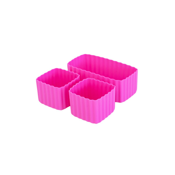MontiiCo Bento Silicone Cups Φόρμες Σιλικόνης 3 τμχ (Ροζ)