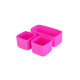MontiiCo Bento Silicone Cups Φόρμες Σιλικόνης 3 τμχ (Ροζ)