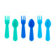 Lunch Punch Σετ Κουταλοπίρουνα 6 τμχ (Burst-Blue)