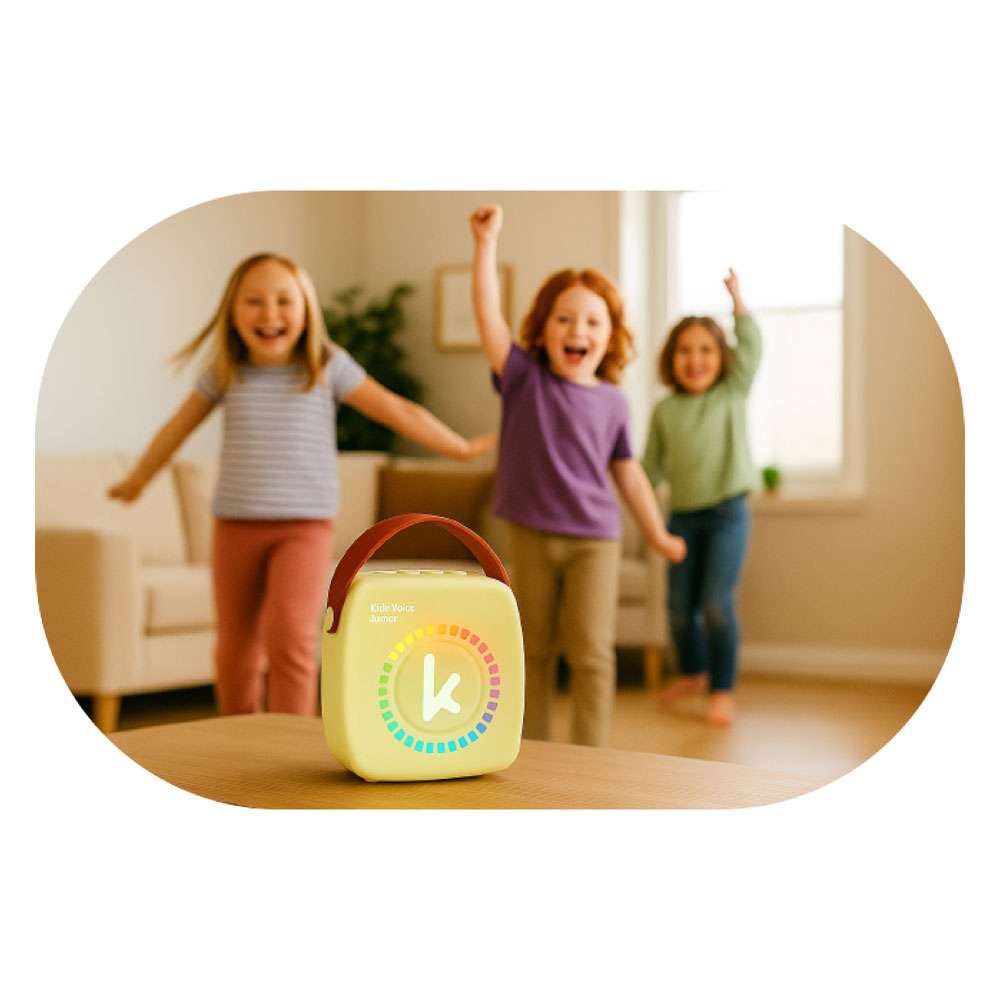 Kiddoboo KidsVoice mini Karaoke NikoletaTV BT Ηχείο & Μικρόφωνο (Yellow)