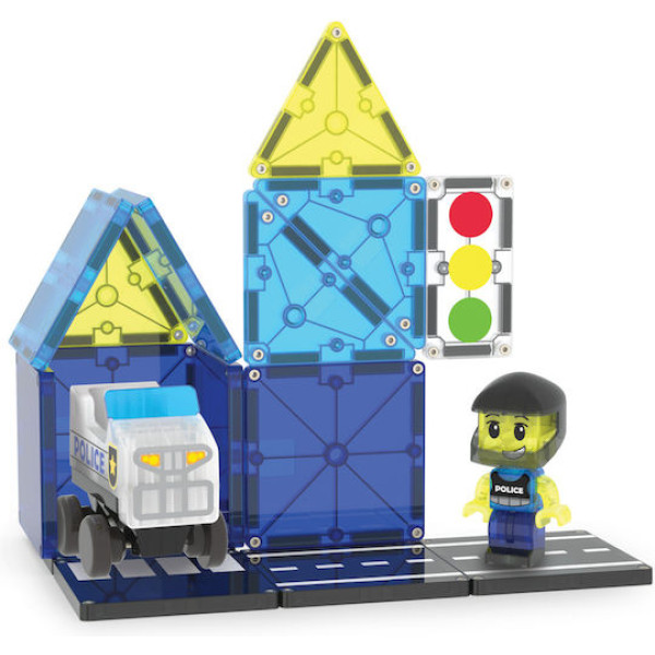 Magna-Tiles Μαγνητικό Παιχνίδι 20 κομματιών Police Patrol