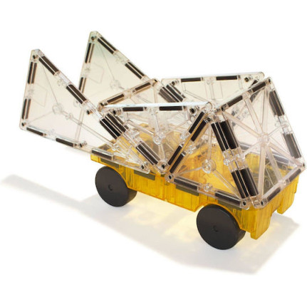 Magna-Tiles Μαγνητικό Παιχνίδι 2 κομματιών Car Expansion (Πράσινο Κίτρινο)