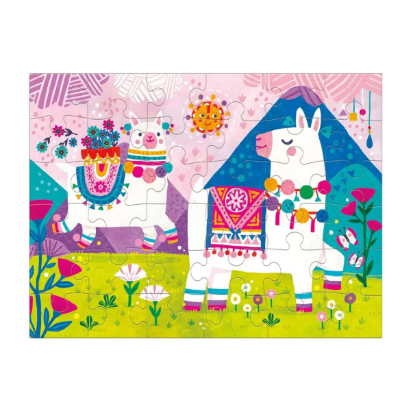 Mudpuppy Παζλ Tαξιδίου 36 Tεμαχίων σε Yφασμάτινη Η Χώρα των Λάμα