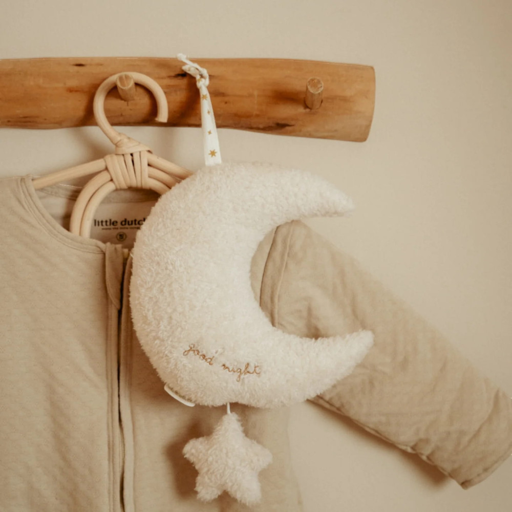 Little Dutch Υφασμάτινο Μουσικό Φεγγαράκι Newborn Naturals