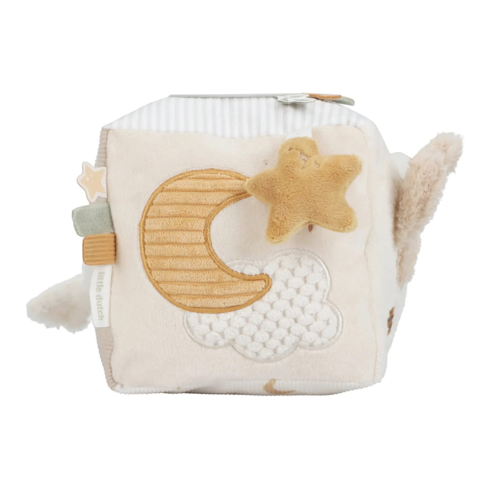 Little Dutch Υφασμάτινος Κύβος Δραστηριοτήτων Newborn Naturals